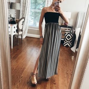 Strapless maxi dress